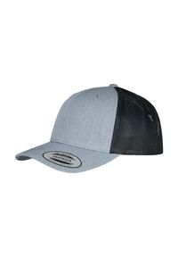 CLASSIC - Dwukolorowa Czapka Trucker Retro. Kolor: wielokolorowy, brązowy, szary, zielony, fioletowy. Styl: retro