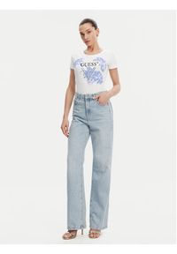Guess T-Shirt W5GI08 J1314 Biały Slim Fit. Kolor: biały. Materiał: bawełna #3