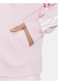 Adidas - adidas Bluza Essentials 3-Stripes IR6132 Różowy Loose Fit. Kolor: różowy. Materiał: bawełna #3