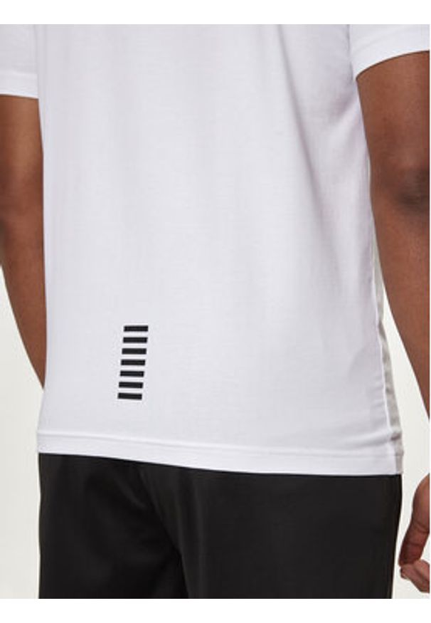 EA7 Emporio Armani T-Shirt 8NPT26 PJVQZ 1100 Biały Regular Fit. Kolor: biały. Materiał: bawełna