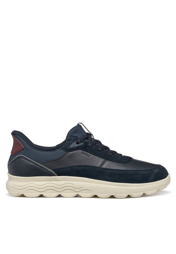 Geox Sneakersy U Spherica Plus U56MPA 08522 CF44K Granatowy. Kolor: niebieski. Materiał: zamsz, skóra