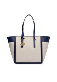 TOMMY HILFIGER - Tommy Hilfiger Torebka Th Script Tote Canvas AW0AW18829 Kremowy. Kolor: kremowy #3