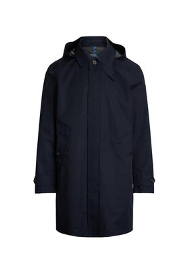 Polo Ralph Lauren Płaszcz przejściowy 710914247002 Granatowy Regular Fit. Typ kołnierza: polo. Kolor: niebieski. Materiał: bawełna, syntetyk