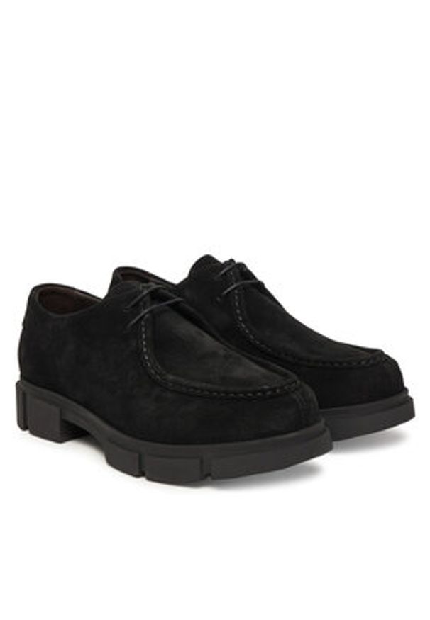 Guess Półbuty FMFFIO SUE13 Czarny. Kolor: czarny. Materiał: skóra, zamsz