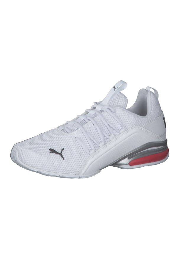 Buty do chodzenia męskie Puma Axelion Ls. Zapięcie: sznurówki. Kolor: wielokolorowy, biały, czerwony. Materiał: tkanina, materiał, syntetyk. Szerokość cholewki: normalna. Sport: turystyka piesza