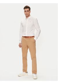 Tommy Jeans Koszula DM0DM04405 Biały Slim Fit. Kolor: biały. Materiał: bawełna #3