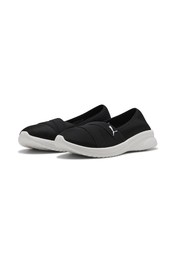 Puma - Damskie sneakersy Adelina 2 PUMA Black White. Kolor: czarny, wielokolorowy, biały. Szerokość cholewki: normalna