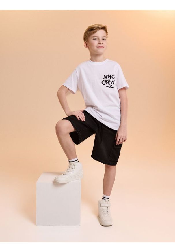 Sinsay - Szorty cargo - szary. Kolor: szary