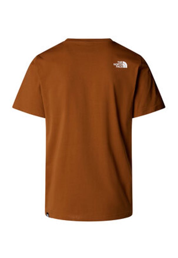 The North Face T-Shirt Easy NF0A8A6C Pomarańczowy Regular Fit. Kolor: pomarańczowy. Materiał: bawełna