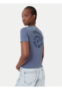 Quiksilver T-Shirt Lintah EQWZT03193 Niebieski Regular Fit. Kolor: niebieski. Materiał: bawełna #1