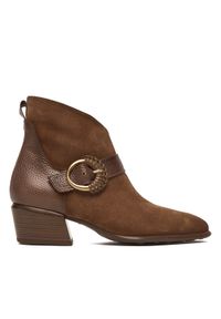 Hispanitas Botki PHI254256 Brązowy. Kolor: brązowy. Materiał: skóra #1