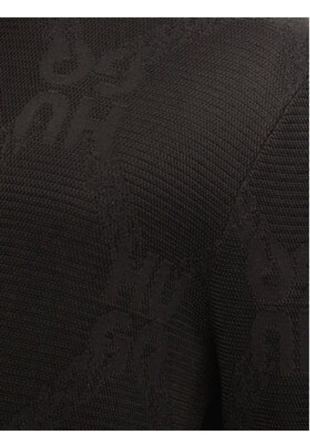 Hugo Sweter Sylor 50527219 Czarny Regular Fit. Kolor: czarny. Materiał: wiskoza