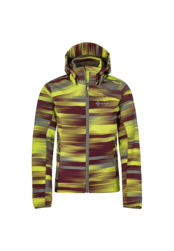 Kurtka dziecięca Kilpi Ravio. Kolor: zielony, niebieski, wielokolorowy. Materiał: softshell. Styl: sportowy