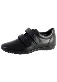Buty codzienne z rzepami Geox Symbol. Okazja: na co dzień. Zapięcie: rzepy. Kolor: czarny