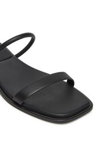 Calvin Klein Klapki Flat Sandal Squared 2-Bar Lth HW0HW02532 Czarny. Kolor: czarny. Materiał: skóra #5