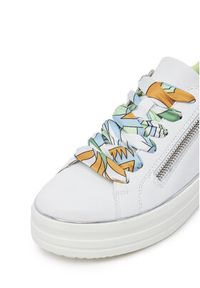 Remonte Sneakersy D1C06-80 Biały. Kolor: biały. Materiał: syntetyk, skóra #6