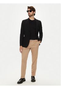 BOSS - Boss Chinosy C-Genius 50521043 Beżowy Slim Fit. Kolor: beżowy. Materiał: bawełna