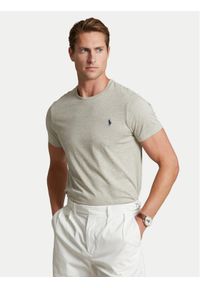 Polo Ralph Lauren T-Shirt Bsr 710680785 Szary Custom Slim Fit. Typ kołnierza: polo. Kolor: szary. Materiał: bawełna