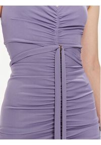 Elisabetta Franchi Sukienka wieczorowa AB-590-42E2-V780 Fioletowy Regular Fit. Kolor: fioletowy. Materiał: wiskoza. Styl: wizytowy