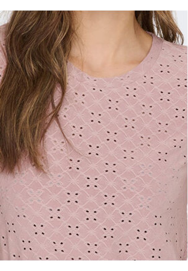JDY T-Shirt 15158450 Fioletowy Regular Fit. Kolor: fioletowy. Materiał: syntetyk