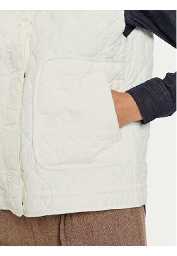 Pepe Jeans Bezrękawnik Ali PL402426 Écru Regular Fit. Materiał: syntetyk. Długość rękawa: bez rękawów