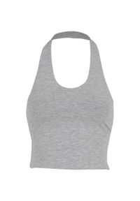 Top z jersey damski Urban Classics Basic. Kolor: szary. Materiał: jersey. Sezon: lato #1
