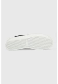Calvin Klein sneakersy FLATFORM CUPSOLE LACE UP-EPI MN kolor czarny HW0HW01670. Zapięcie: sznurówki. Kolor: czarny. Materiał: skóra, guma. Obcas: na platformie #4