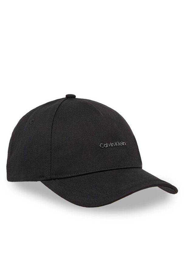 Calvin Klein Czapka z daszkiem Metal Lettering Bb Cap K50K511999 Czarny. Kolor: czarny. Materiał: materiał