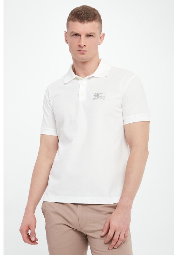 Burberry - Polo męskie z logo BURBERRY. Typ kołnierza: polo