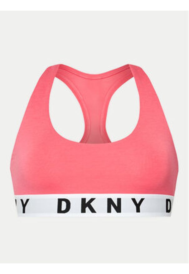 DKNY Biustonosz top DK4519 Różowy. Kolor: różowy. Materiał: bawełna