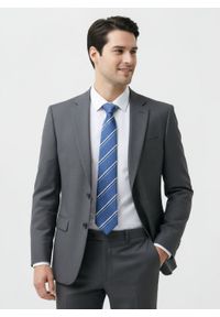 Klasyczny Krawat Klubowy - Alties - Niebieski, w Prążek. Kolor: niebieski. Materiał: tkanina. Wzór: prążki. Styl: klasyczny #3