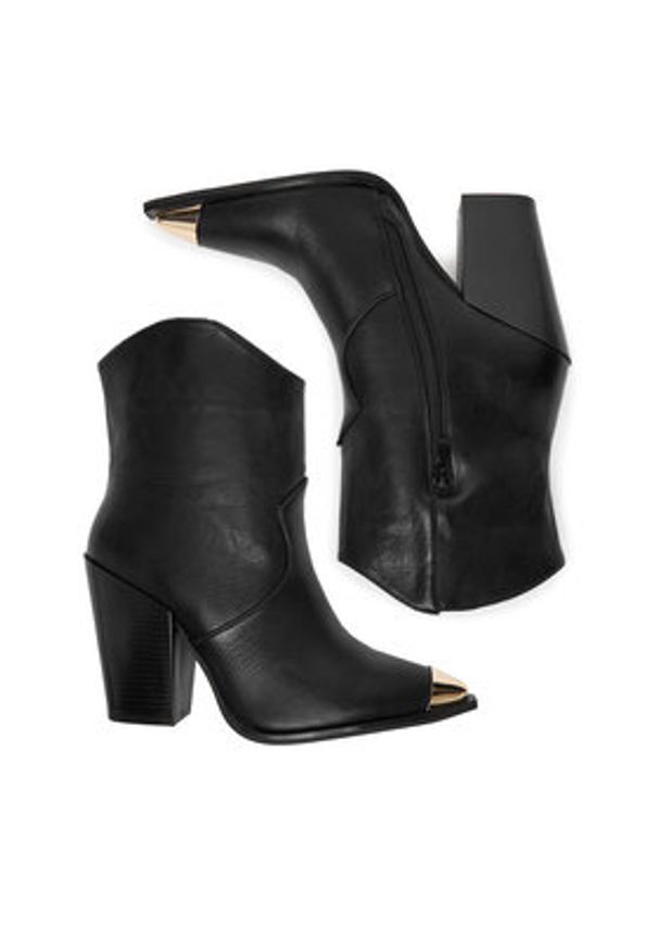 DeeZee Kowbojki 1905 Czarny. Kolor: czarny. Materiał: materiał, syntetyk