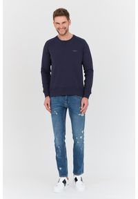 Aeronautica Militare - AERONAUTICA MILITARE Granatowa bluza męska Felpa Girocollo, Rozmiar 3XL. Kolor: niebieski #3