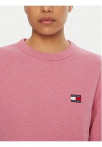 Tommy Jeans Bluza DW0DW19408 Różowy Boxy Fit. Kolor: różowy. Materiał: bawełna #4