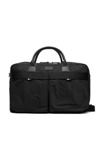 TOMMY HILFIGER - Tommy Hilfiger Torba Weekender Duffel Bag AM0AM12471 Czarny. Kolor: czarny. Materiał: materiał #1