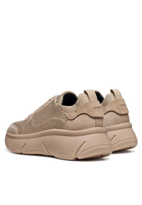 Geox Sneakersy D Nebula 2.0 X D55NHA 0009T C8097 Beżowy. Kolor: beżowy. Materiał: materiał