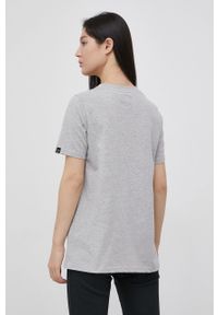 Superdry T-shirt damski kolor szary. Okazja: na co dzień. Kolor: szary. Materiał: dzianina. Wzór: nadruk. Styl: casual #3