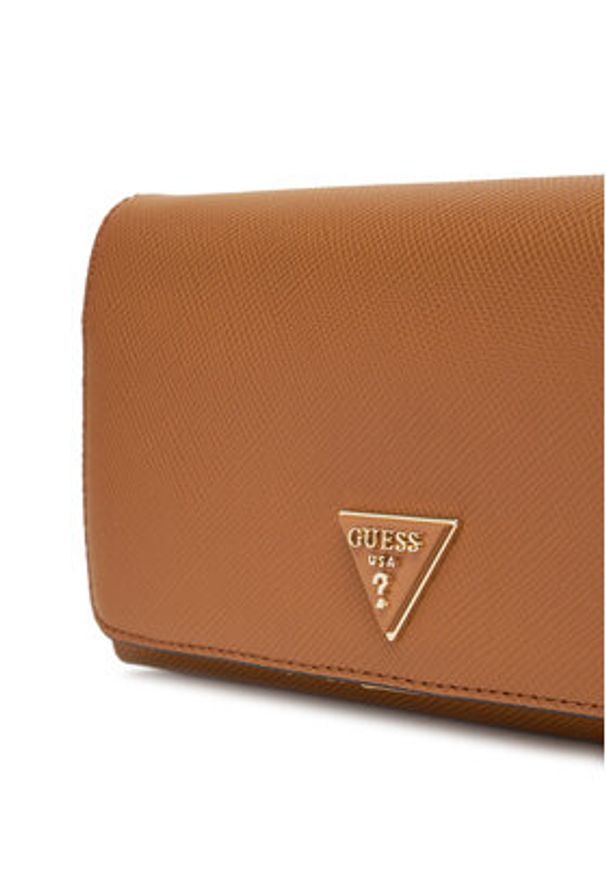 Guess Torebka Noelle II Mini HWZG96 72750 Brązowy. Kolor: brązowy. Materiał: skórzane