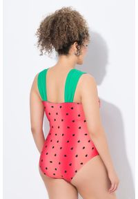 ULLA POPKEN - Damski Strój kąpielowy arbuz miękkie miseczki szerokie ramiączka. Kolekcja: plus size. Kolor: pomarańczowy. Materiał: elastan, materiał, poliamid, poliester #2