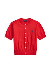 Polo Ralph Lauren Kardigan 211A12718002 Czerwony Regular Fit. Typ kołnierza: polo. Kolor: czerwony. Materiał: bawełna #2