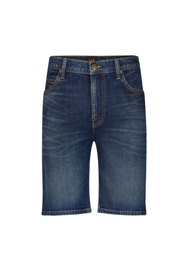 Lee - LEE RIDER SHORT MĘSKIE SZORTY KRÓTKIE SPODENKI JEANSOWE CAMP FIRE 112349233 L73F016065. Materiał: jeans. Długość: krótkie