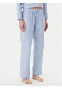 Hunkemöller Spodnie piżamowe 301492 Błękitny Regular Fit. Kolor: niebieski. Materiał: bawełna #1