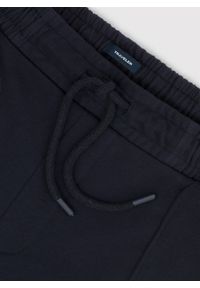 Pako Lorente - Dzianinowe spodnie dresowe w granatowym kolorze. Okazja: na co dzień. Kolor: niebieski. Materiał: dresówka, dzianina. Wzór: gładki. Styl: casual #6