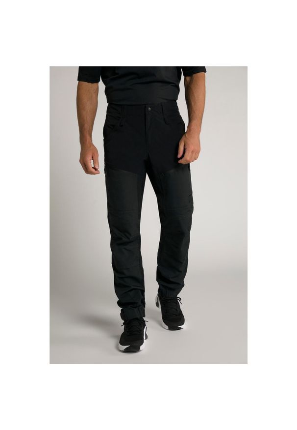 JAY-PI - Męska Spodnie JAI-PI Traveller hydrofobowe wstawki płócienne do rozm. 70. Kolekcja: plus size. Kolor: czarny. Materiał: poliamid, poliester, materiał, elastan