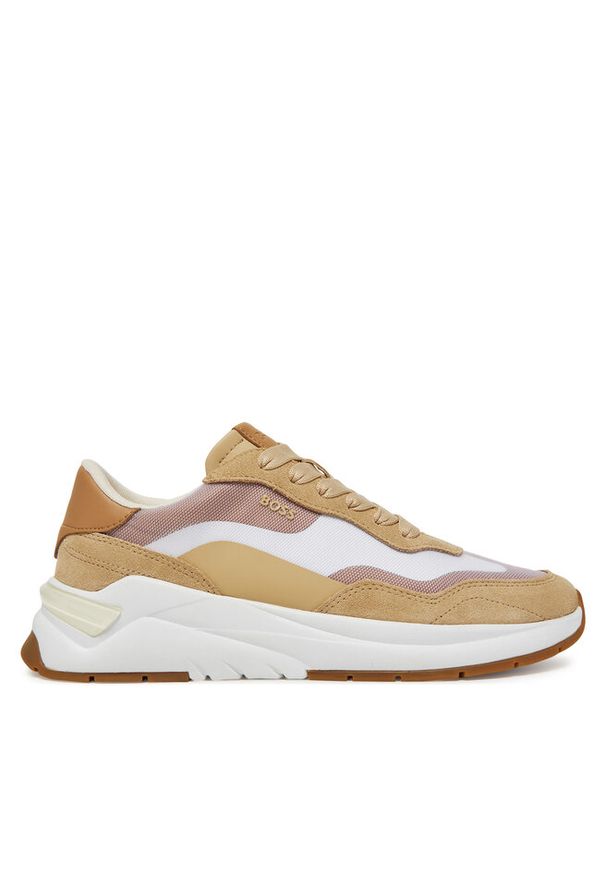 Sneakersy BOSS. Kolor: beżowy