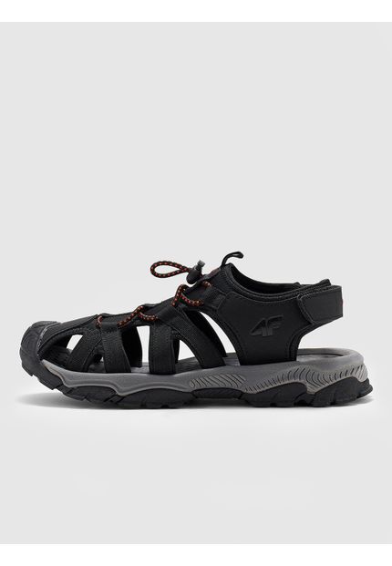 Czarne sandały Adidas na rzepy 4064036508691 Sandały chłopięce