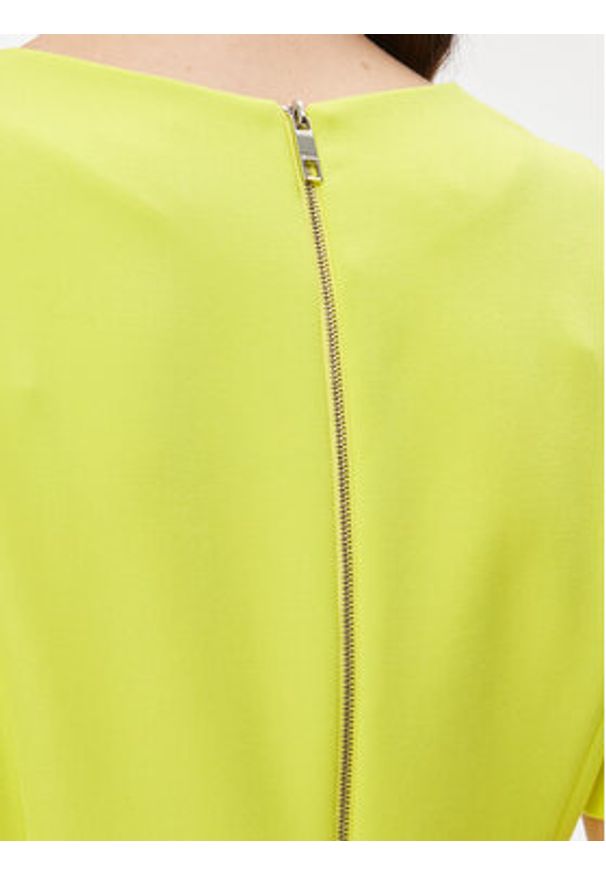 BOSS - Boss Sukienka codzienna Damaisa 50490044 Żółty Slim Fit. Okazja: na co dzień. Kolor: żółty. Materiał: wiskoza. Typ sukienki: proste. Styl: casual
