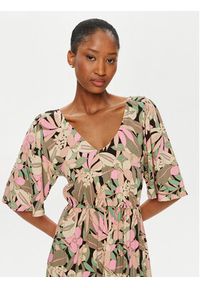 Roxy Sukienka letnia Peaceful Swell Again ERJWD03789 Kolorowy Regular Fit. Materiał: wiskoza. Wzór: kolorowy. Sezon: lato