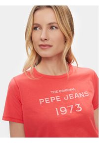 Pepe Jeans T-Shirt Harbor PL505743 Czerwony Regular Fit. Kolor: czerwony. Materiał: bawełna