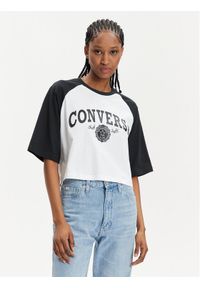 Converse T-Shirt Retro 10026050-A01 Biały Relaxed Fit. Kolor: biały. Materiał: bawełna. Styl: retro